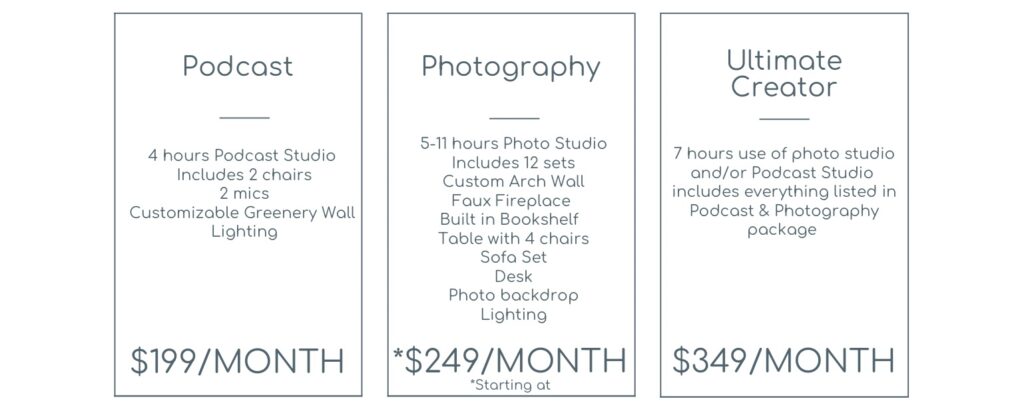 Photographer memberships